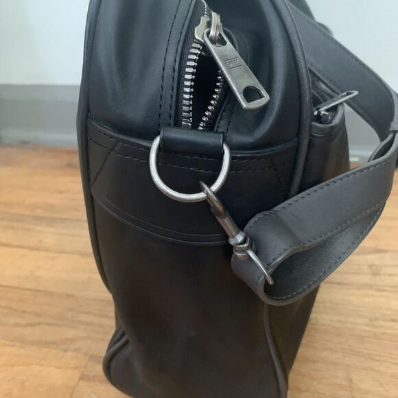 Nike Swoosh Leather Laptop Briefcase Shoulder Bag - Picture 7 of 11